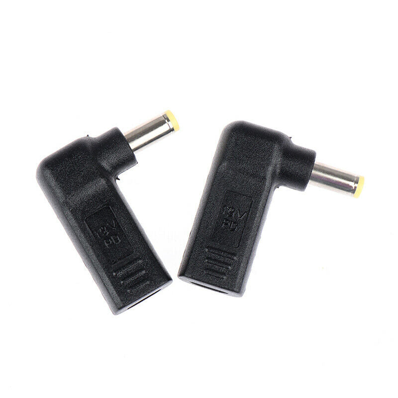 1Pc 90 Degree USB 3.1 Type-C Bus To 5.5*2.5mm DC Power Supply Plug Conver.l8