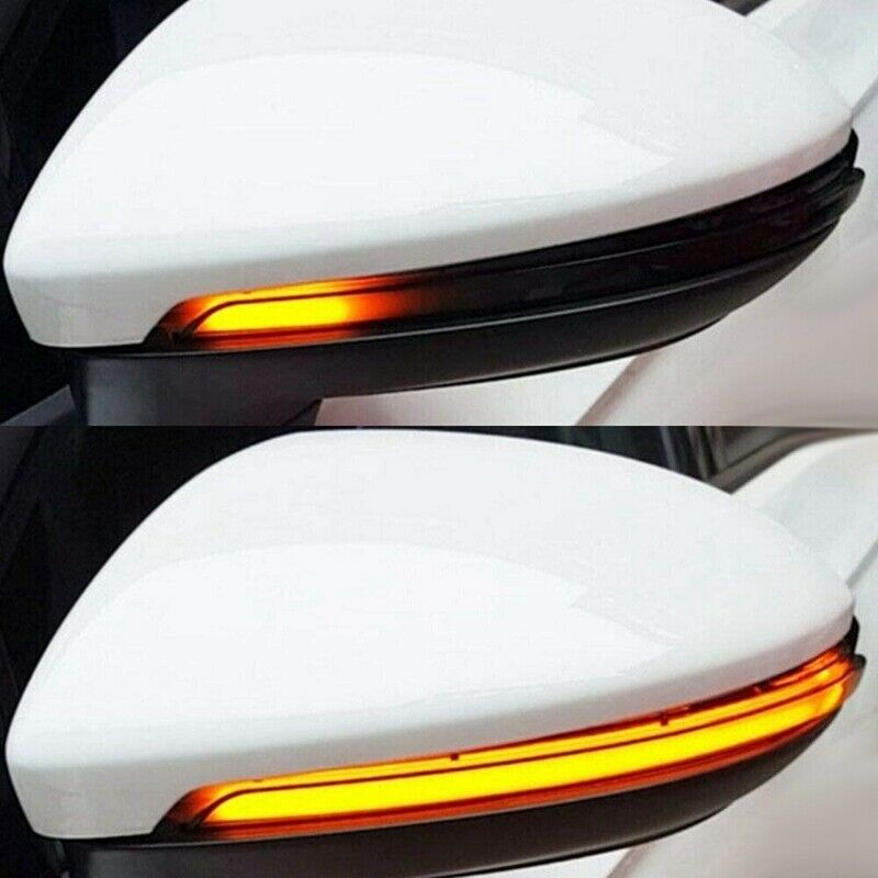 Car Dynamic LED Turn Signal Rearview Mirror Indicator Light For-Golf 7 Mk7 7.5C9