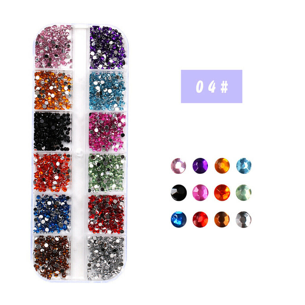 6Pcs Nail Art Tips Rhinestones Charms Glitters Beads Tweezer Dotting Tools