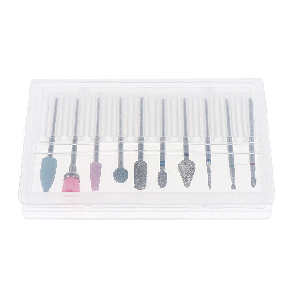 10x Nail Files Drill Bit Manicure Electric Grinding Polishing Head Brush 04