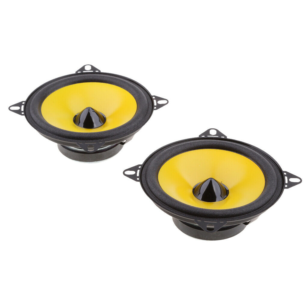 2 Pieces Replacement Coaxial Car Automotive Audio Speaker 4'' 60w 2-way