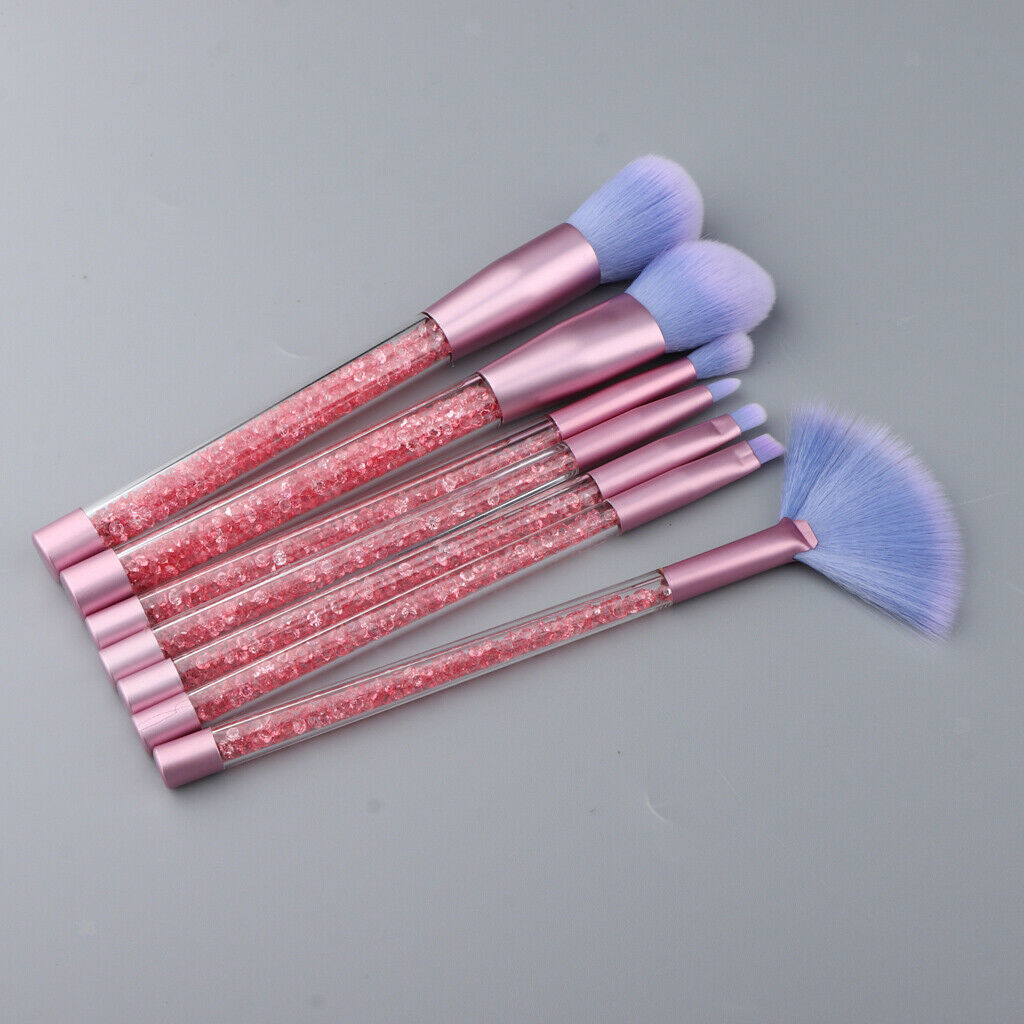 7x Makeup Brushes Blending Highlighter Contour Powder Brush Blaze Orange