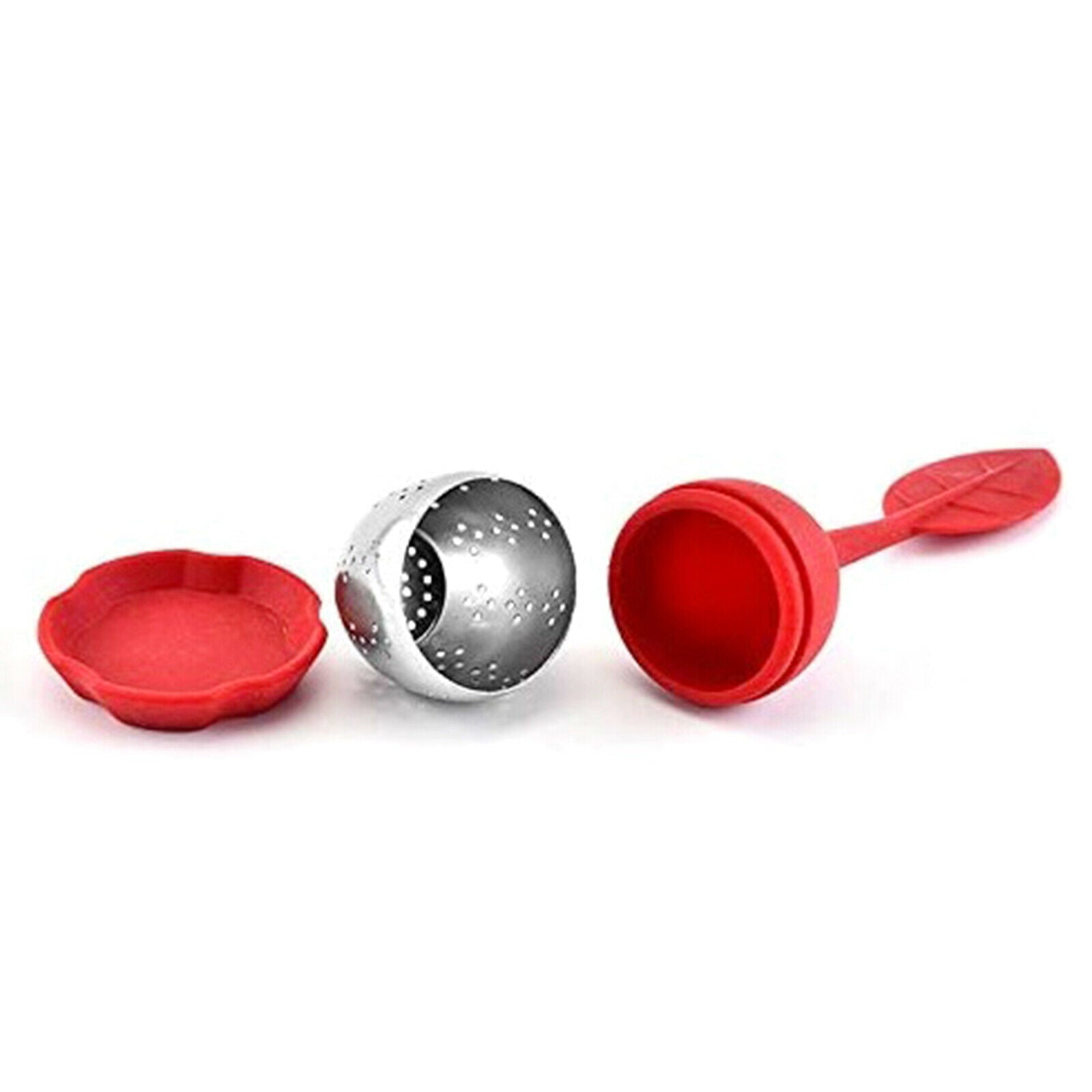 Silicone Tea Strainer Loose Tea Steeper Tea Infuser Balls Tea Strainers Red