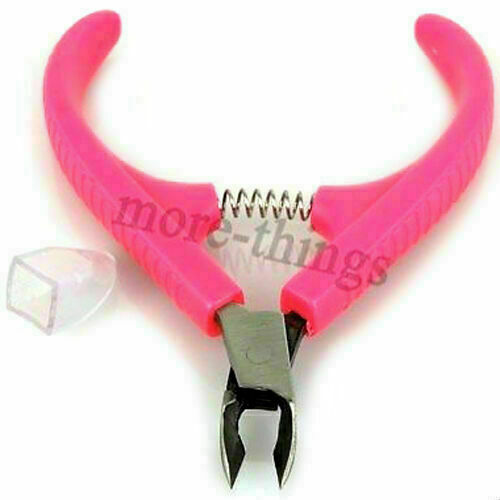 Red stainless steel cuticle nipper cutter nail art D119