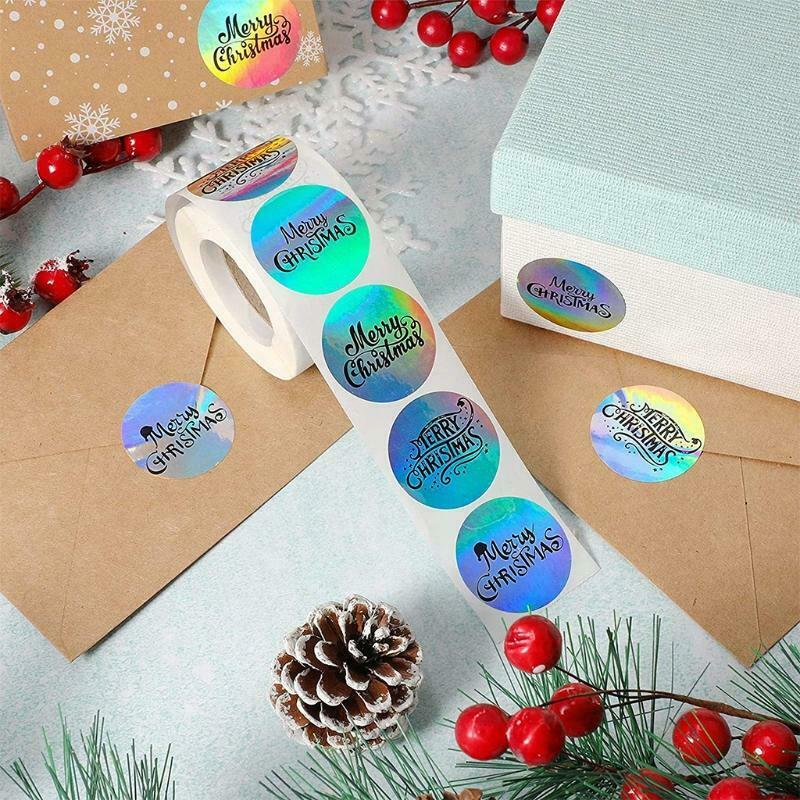 Merry Christmas Stickers Christmas Day Decoration Gift Series Packaging Seals