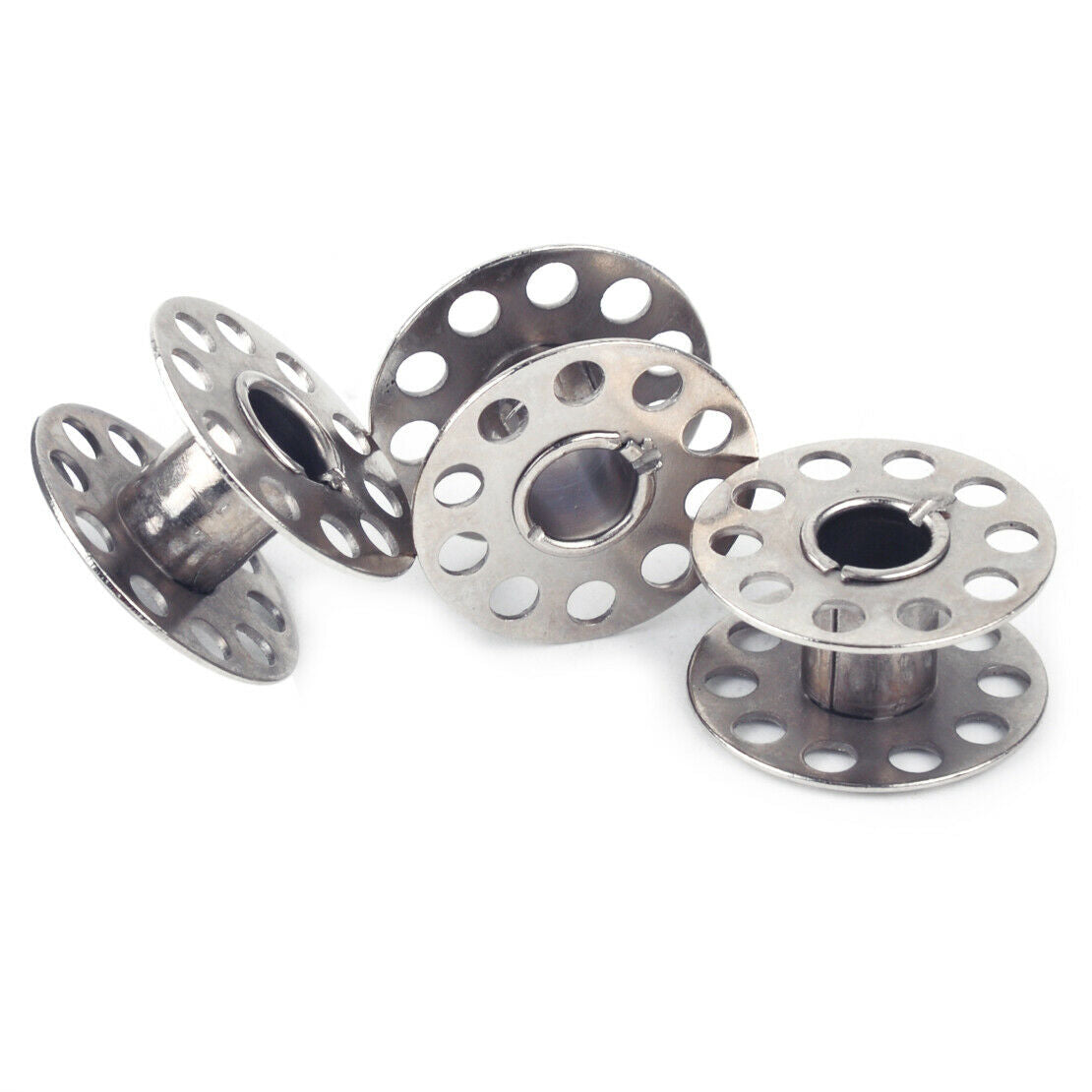 10pcs DIY Alloy Home Factory Sewing Machine Bobbins Spool Tool Parts Craft An