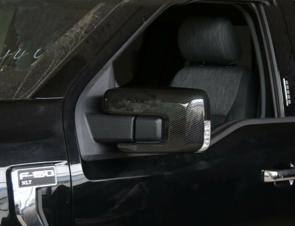 For Ford F150 F-150 2021-2022 ABS Chrome Car Rear View Side Mirror Cover Trim SU