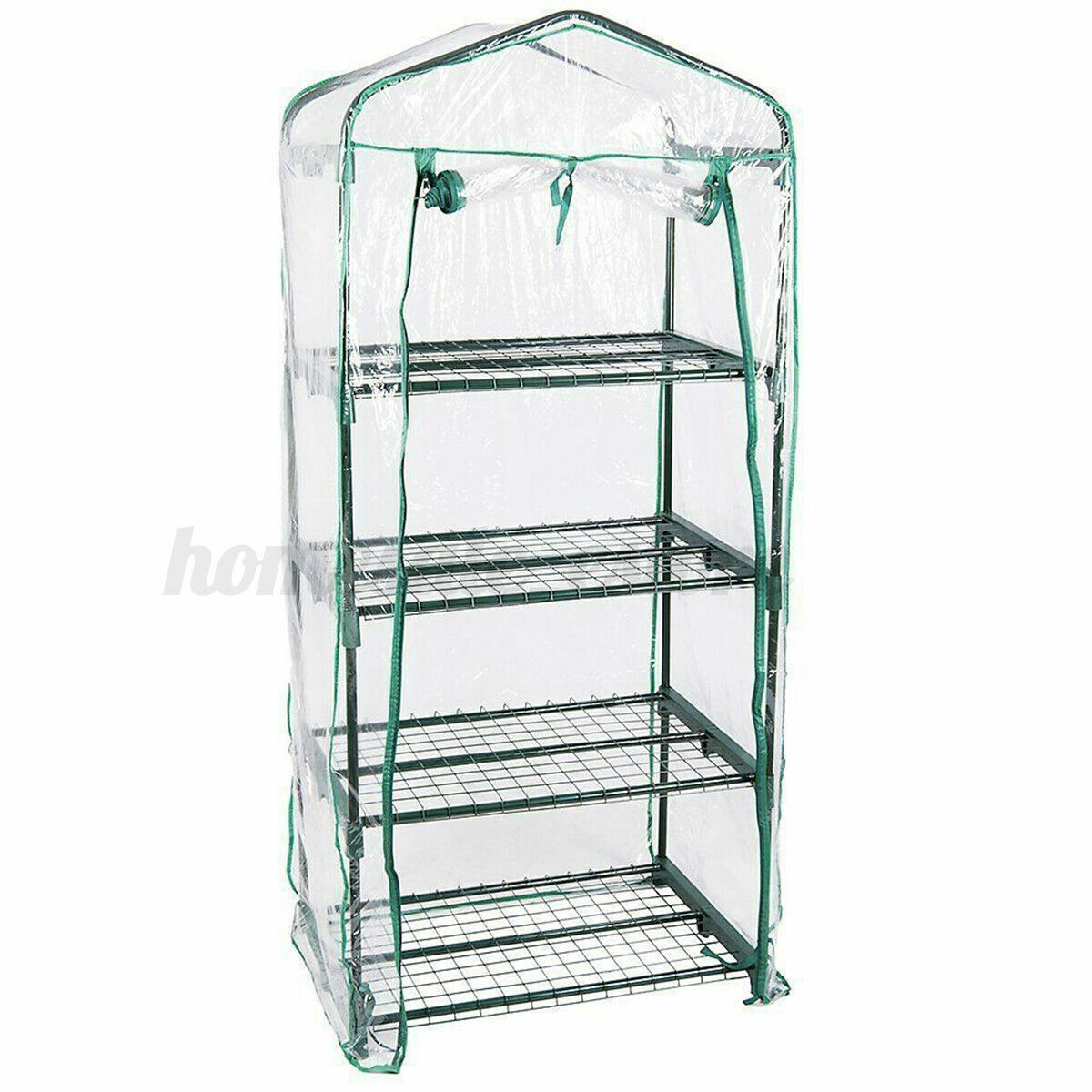 Greenhouse Outdoor PVC Cover Plant Flowers Shelves Walk-in Garden Green House