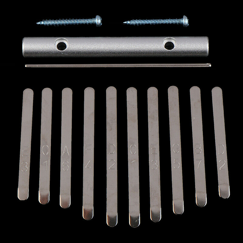 10-Key Kalimba Keyboard DIY Steel Keys Bridge Thumb Piano Music Replaceme.l8