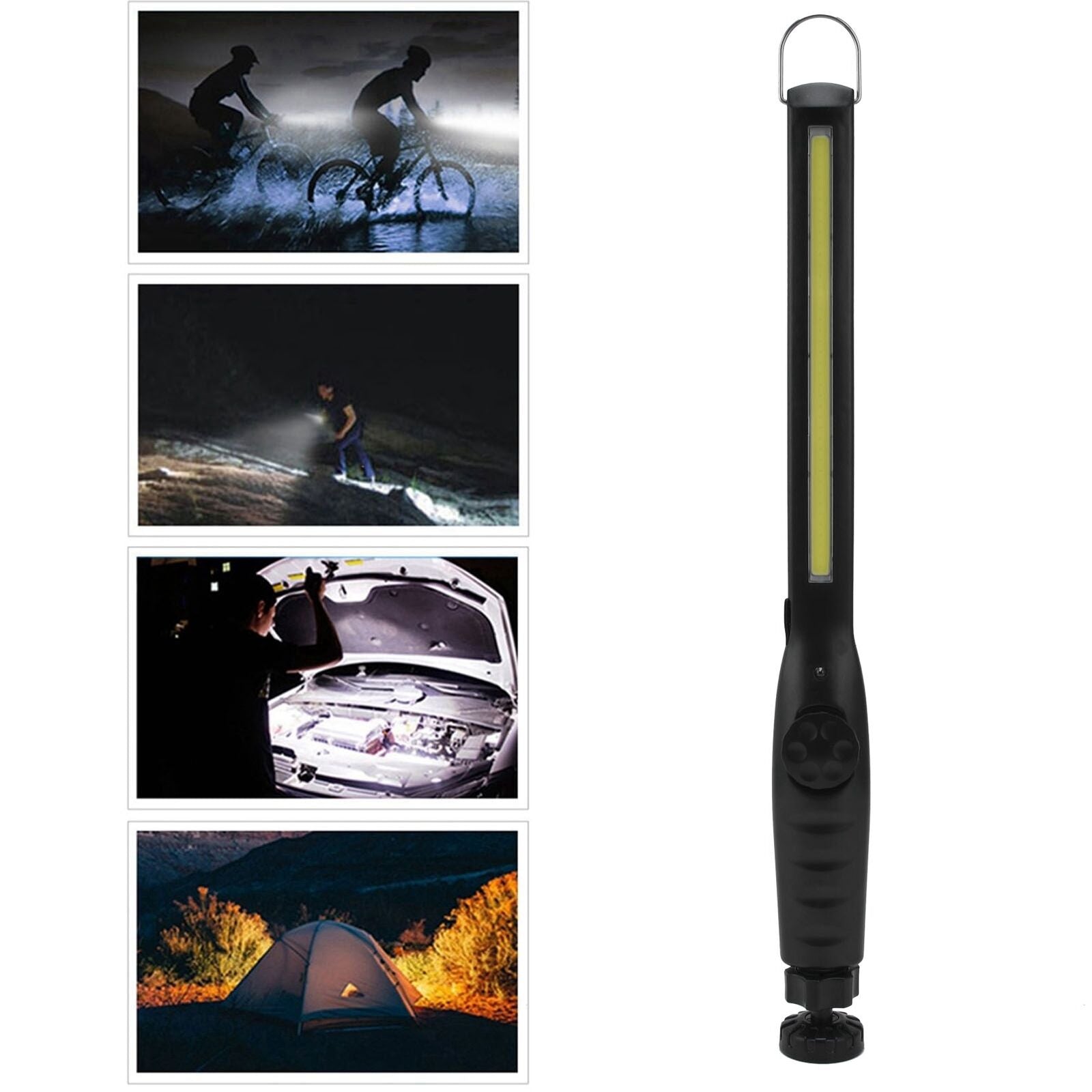1500mAh LED Inspection Light High Power Stepless Dimming COB Rechargeable Strip