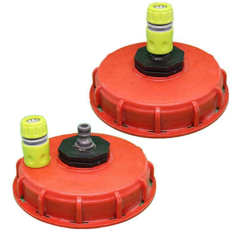 Plastic IBC Tank Cap Cover Lid Bung Adapter with Water Injection Connector Plug