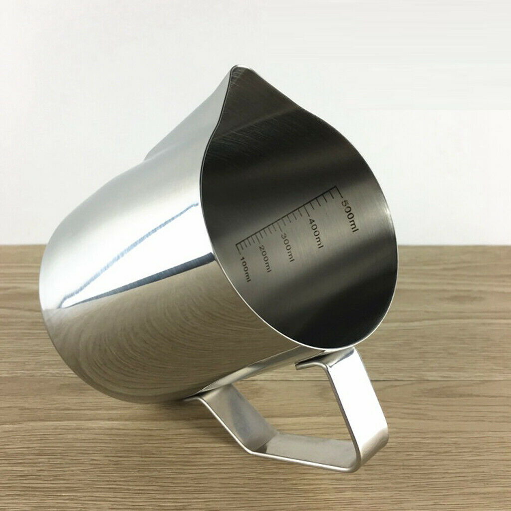 Coffee Pitcher Utensils Steel Jug Decoration Kitchen Accessories 350ml + 600ml
