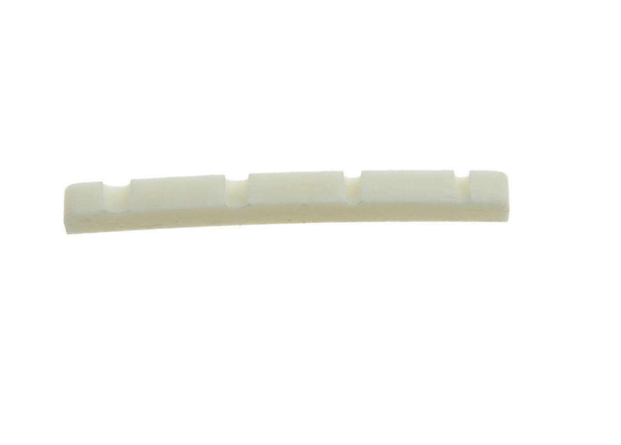 42mm Pure Bone Nut Curved Bottom Slotted 4 String Bass Guitar Bone Nut 42x3.2