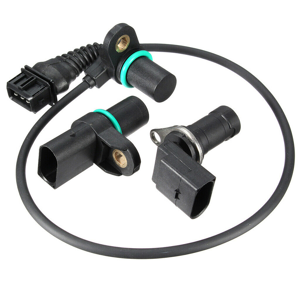 Intake Exhaust Cam Camshaft Crankshaft Position Sensor With O-R For BMW