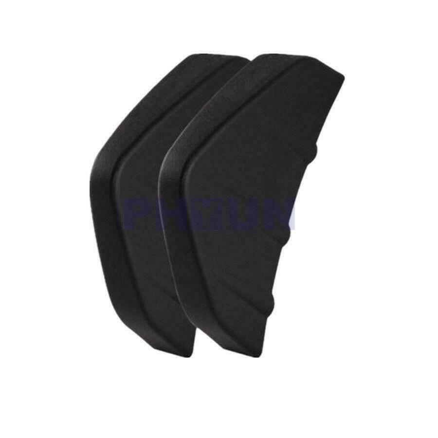 4x Universal Car Rear Bumper Lip Diffuser Shark Fins Splitter ABS Plastic Black