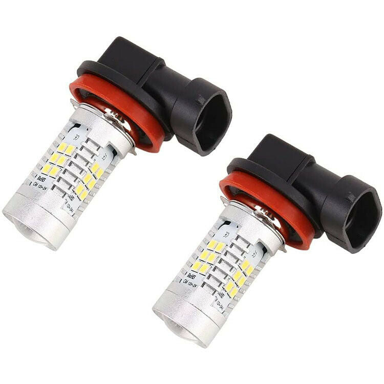 2X LED Fog Light Bulb H8 H9 H11 Fog Light Bulb 6000K White High Power 200W Lamps