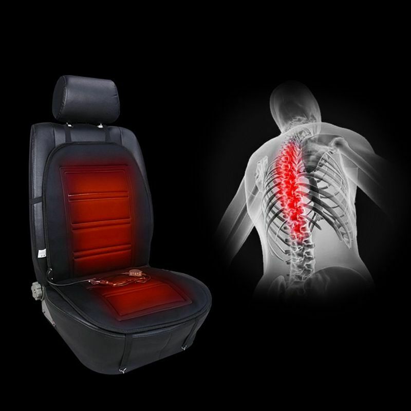 Heated Car  Cushion - Auto  Cover Warmer Auto Headed With Lumbar Support -Ice S8