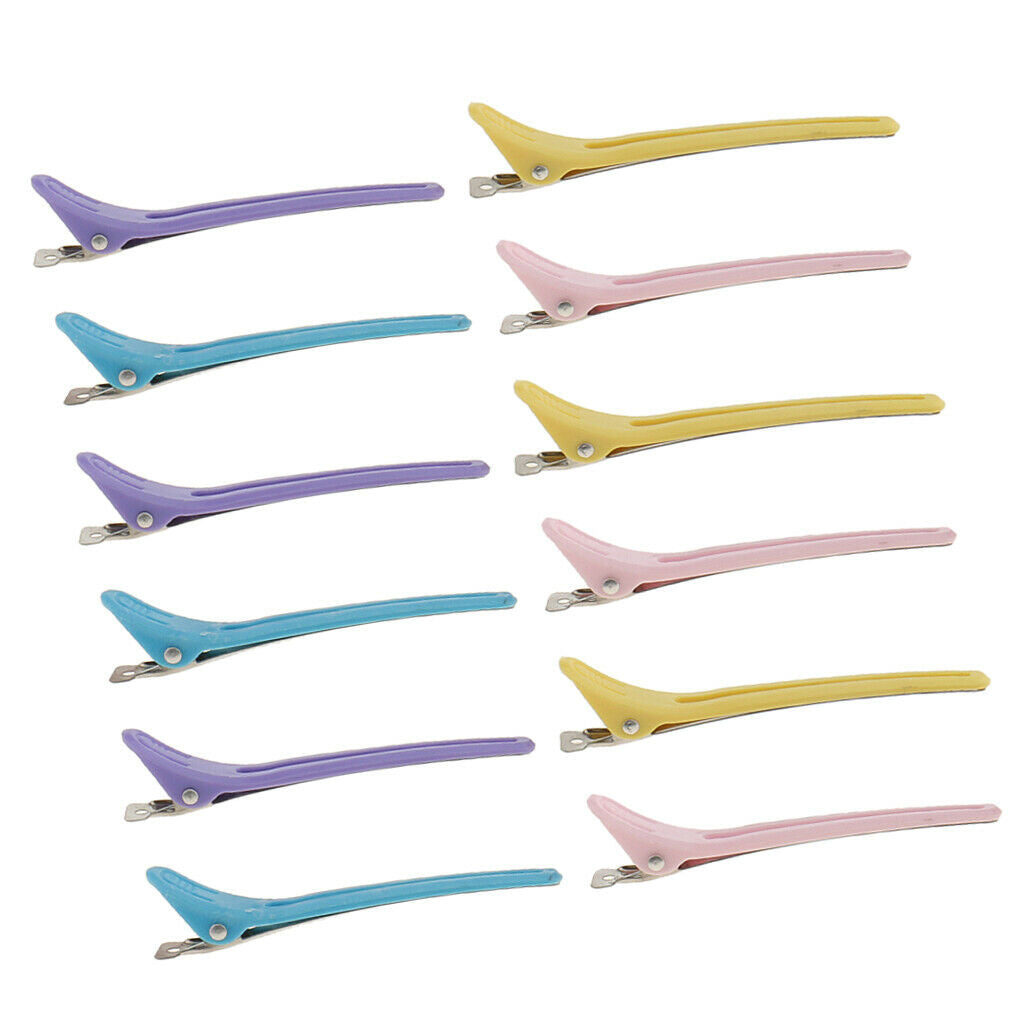 12pcs. Compartment clips hairdresser hair clips hair clips hair styling