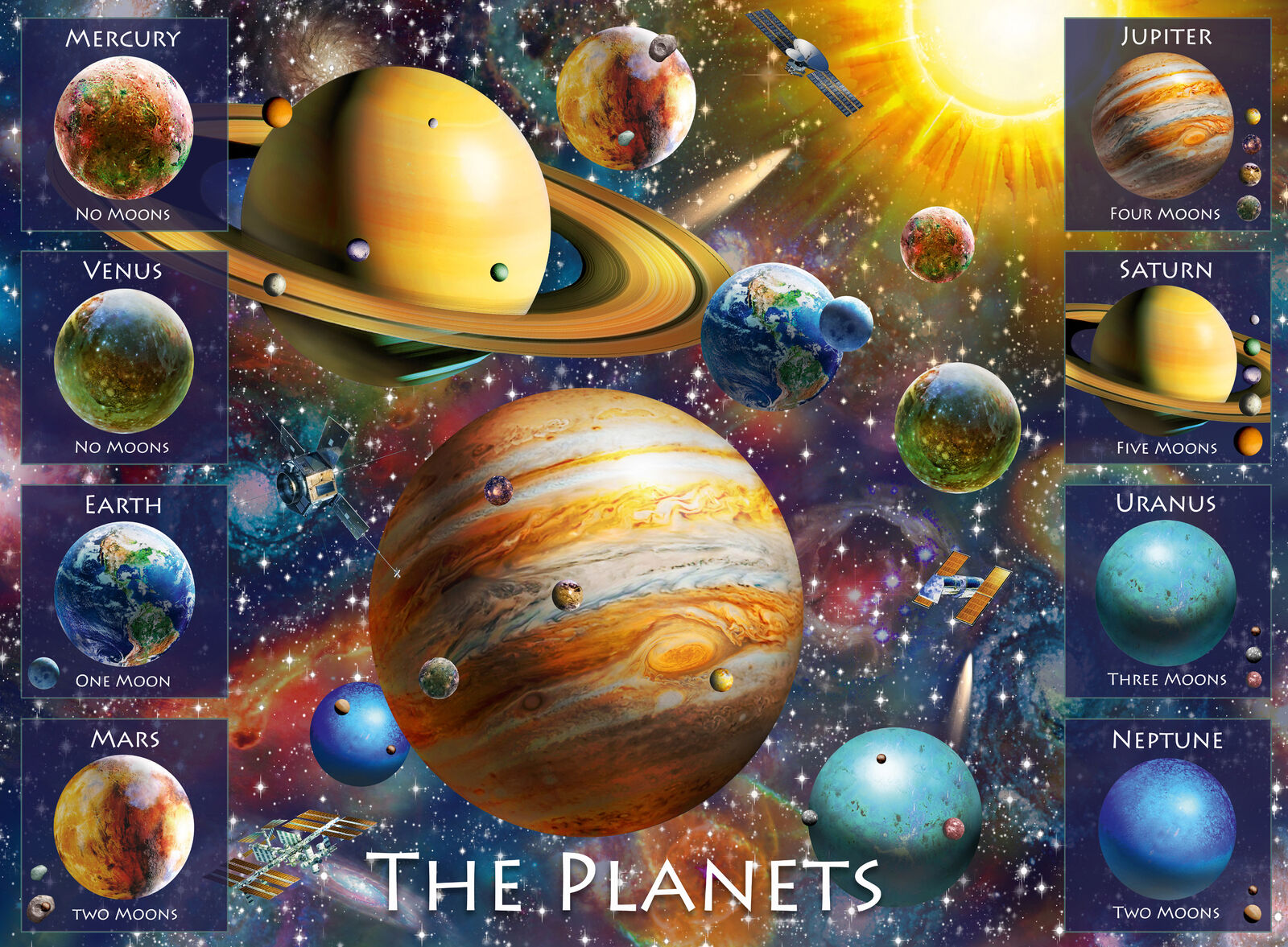 10853 Ravensburger The Planets Jigsaw Puzzle High Quality 100 Pieces Age 6+