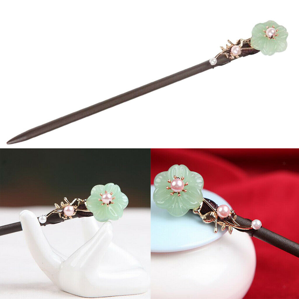Chinese Style 18cm Hair Pins Natural for Long Hair Costume Gifts for Girl's