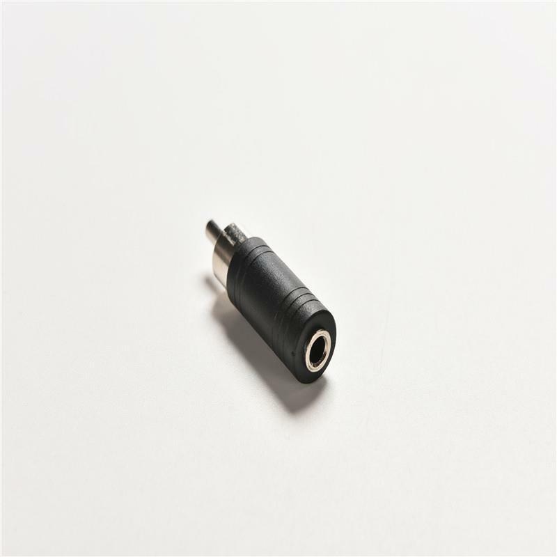 5Pcs RCA Male Plug to 1/8 3.5mm Female Jack Audio Adapter Converter Connec.l8