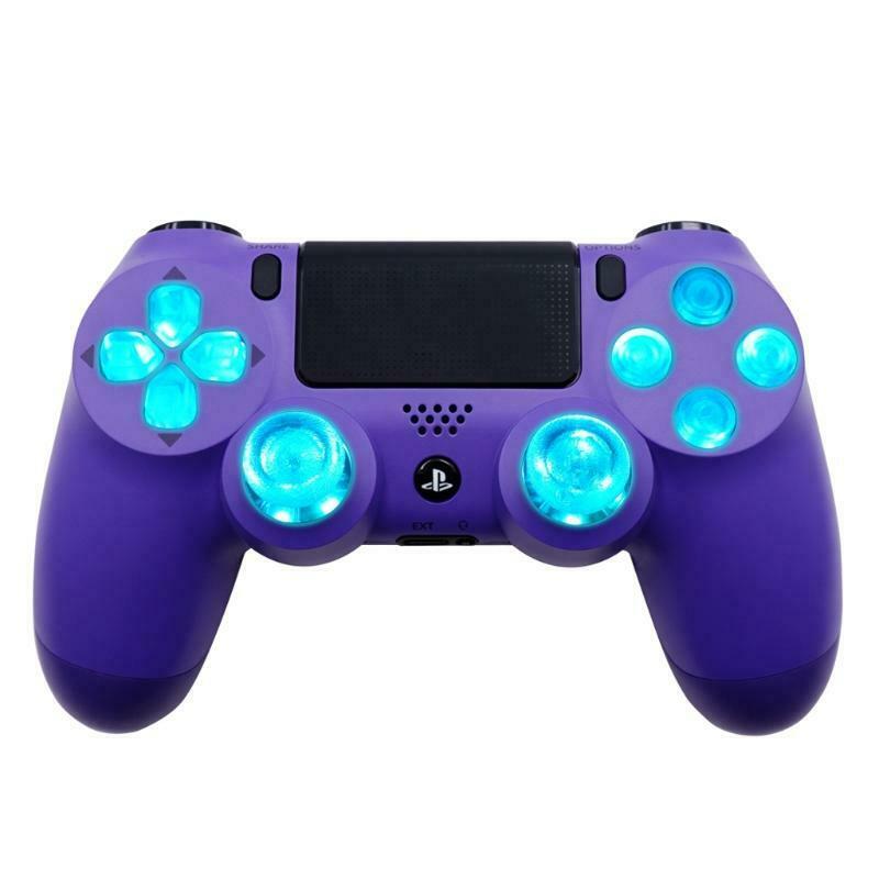 Multi-Colors Luminated D-Pad Thumbsticks Face Buttons LED Kit for PS4 Controller