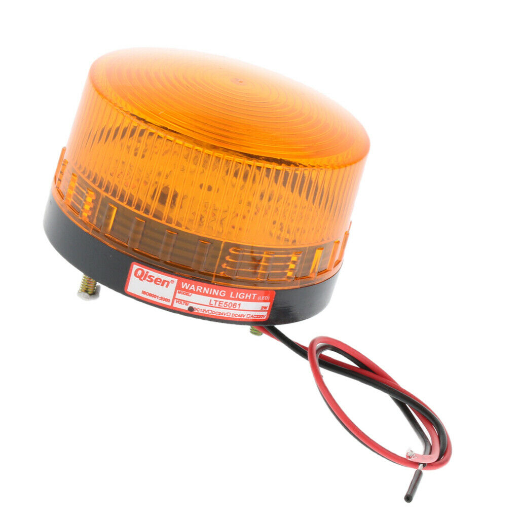 2 Pieces Industrial Safe Warning Light Lamp DC12V Waterproof for Sentry Box