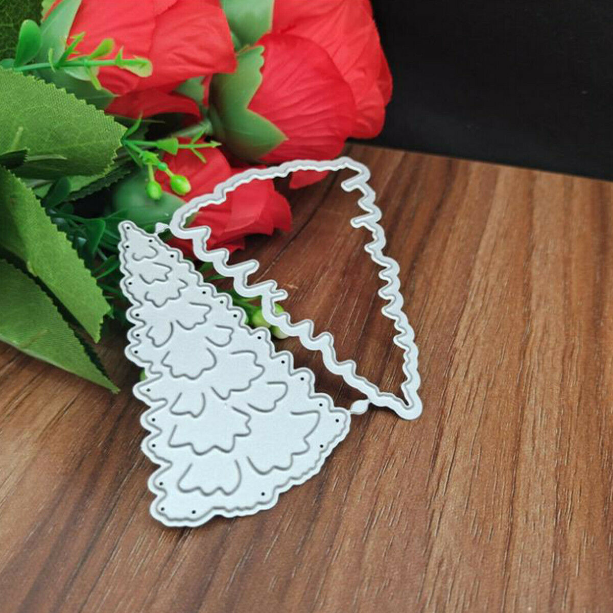 Christmas Tree Cutting Dies Xmas Card Metal Stencil DIY Scrapbooking Paper Craft