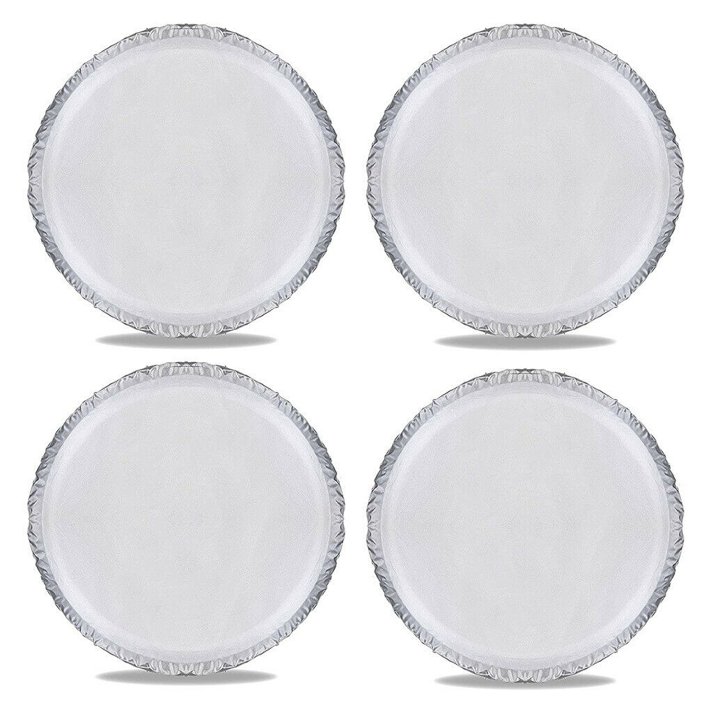 4pcs RV Tire Covers Tralier Motorhome with Storage Pouch for 24''-26'' Dia.