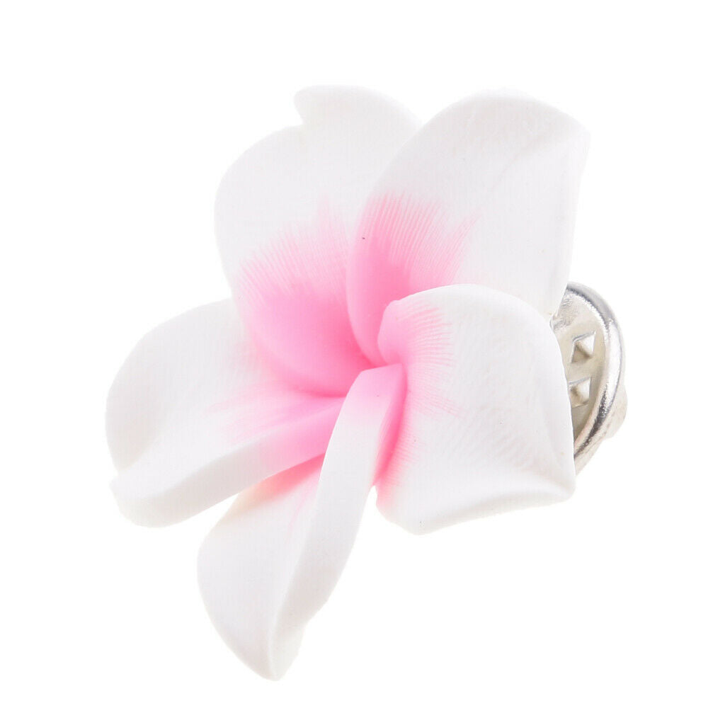 Women Men's Dress Flower Brooch Pin Corsage for Party Wedding Xmas White2