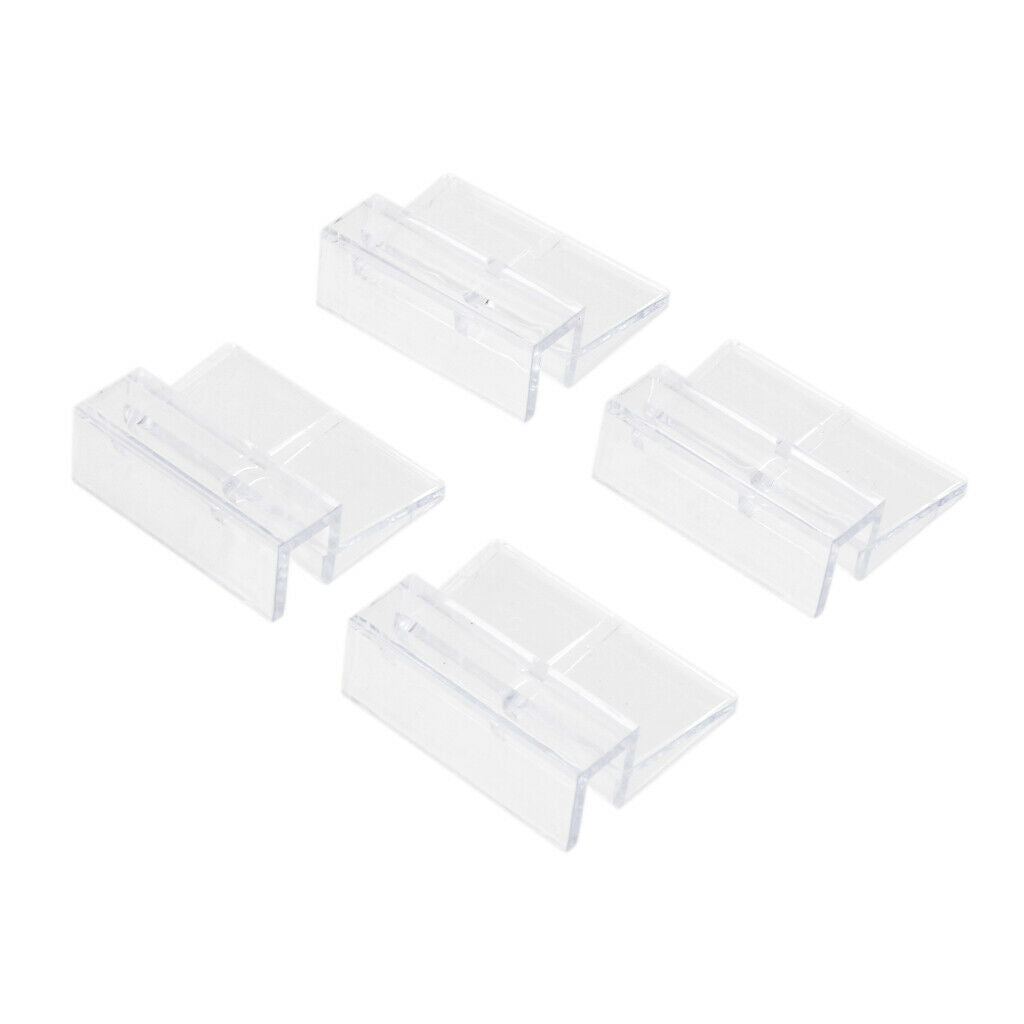 20Pcs 10mm Aquarium Fish Tank Glass Cover Support  Fastener Clips