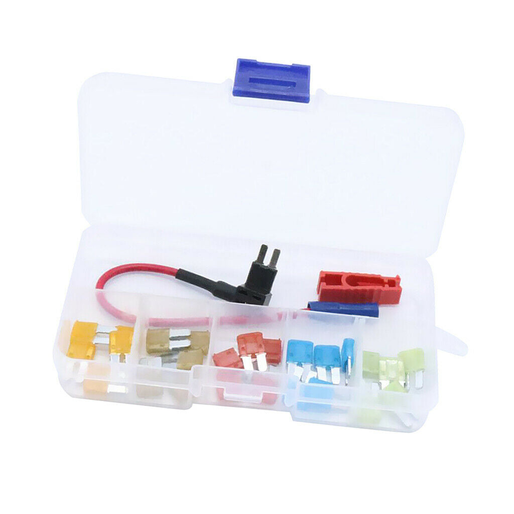 25x Micro2 Fuse Blade 5A 7.5A 10A 15A 20A and ADD A Circuit TAP Fuse Holder