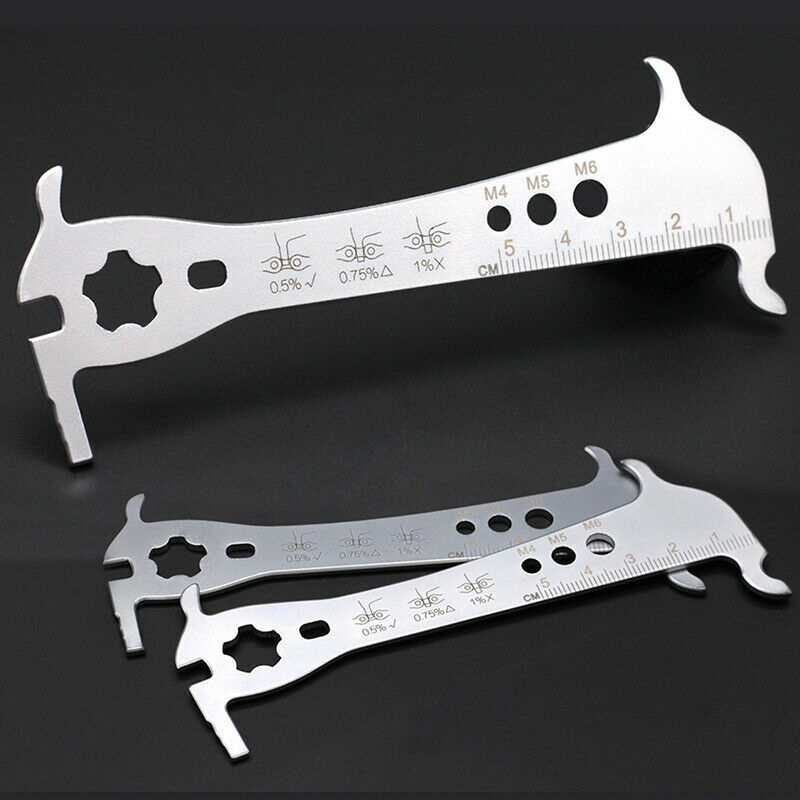 Bike Chain Measuring Ruler Wear Indicator Checker Measuring Device Chain Ruler