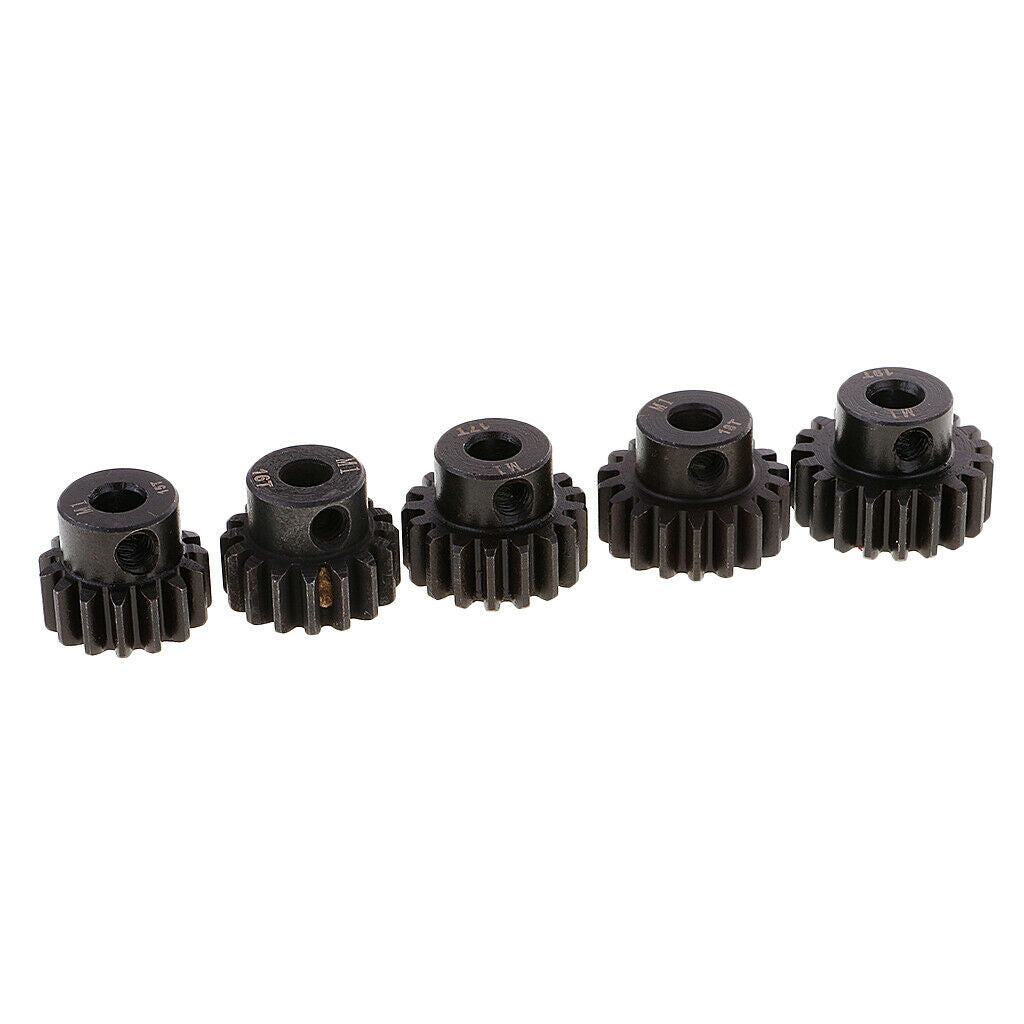 1/8 RC Monster Truck Car Accs 5mm Motor Gears 15T 16T 17T 18T 19T Pinion M1
