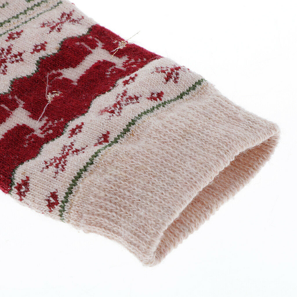 2 Pairs Wool Blend Elk Crew Socks Winter Xmas Holiday Home Floor Ankle Socks