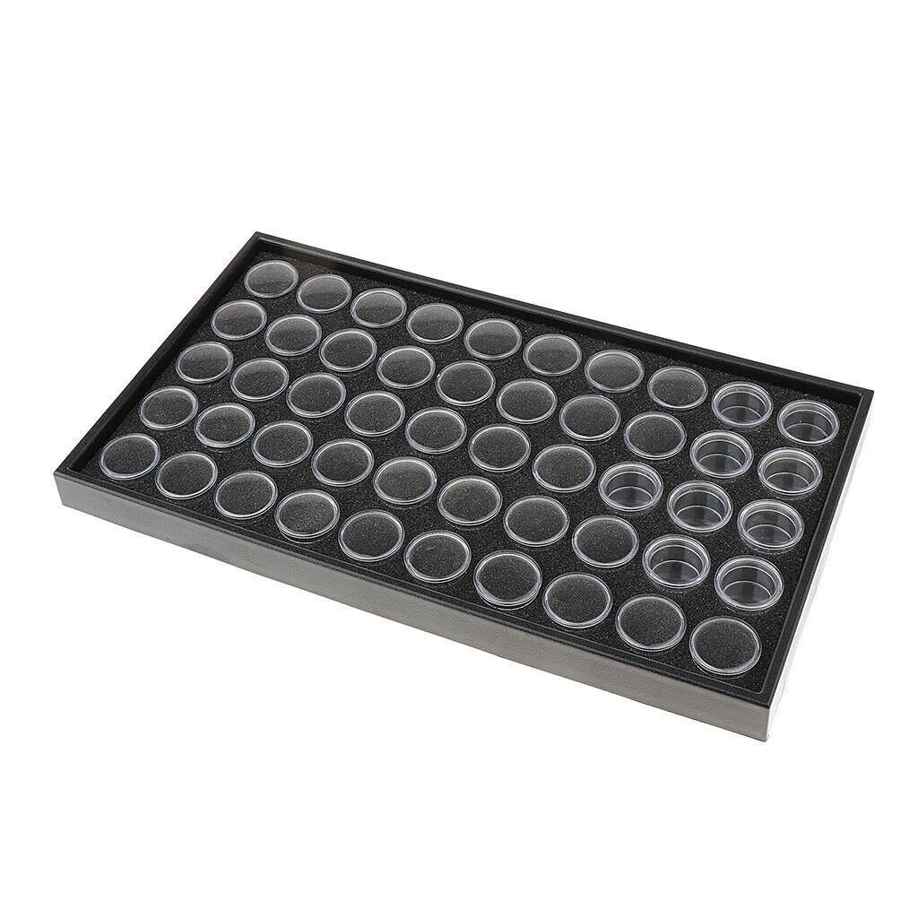 50 Slots Small Empty Storage Box Nail Art Rhinestone Jewelry Powder Display