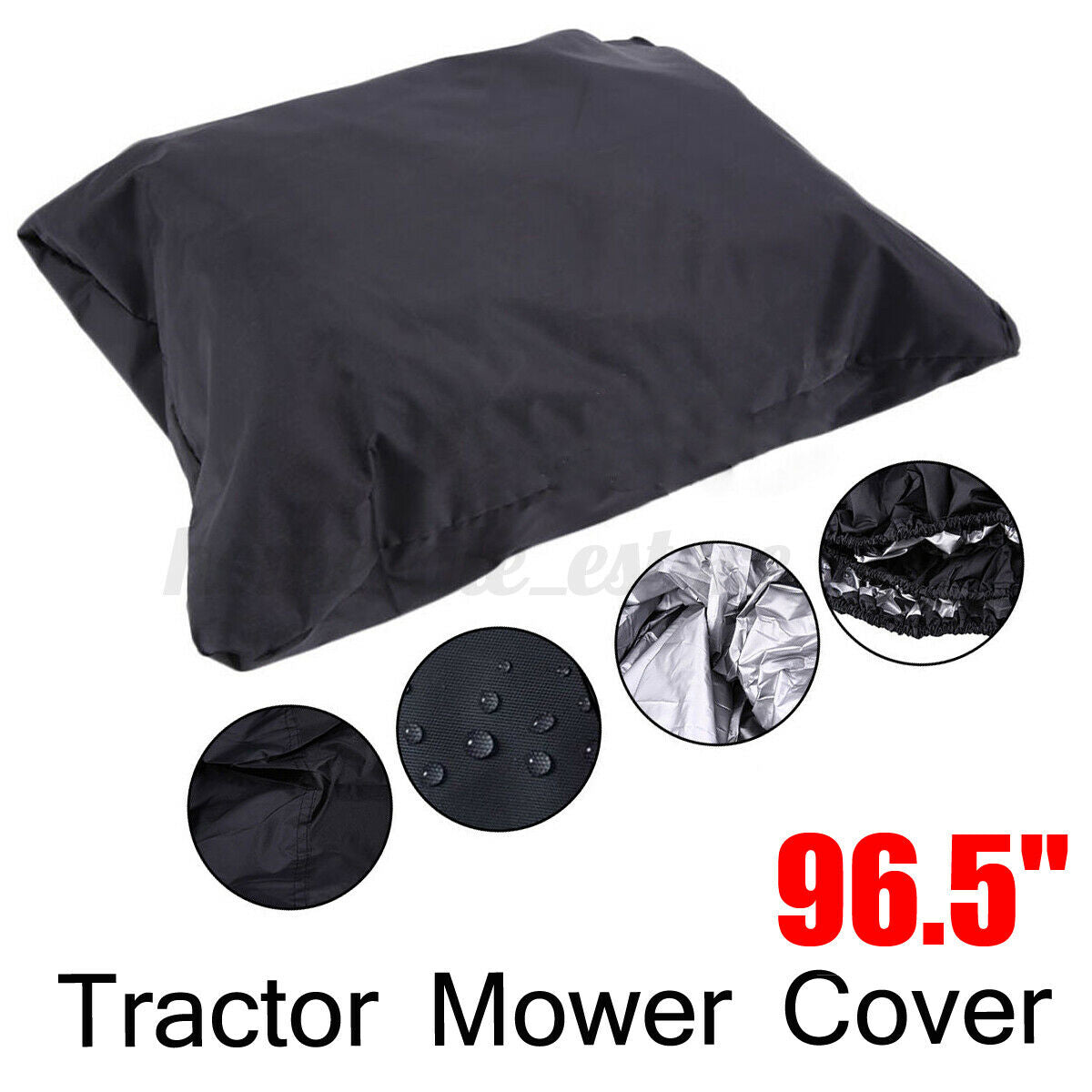 96.5'' Waterproof Lawn Mower Tractor Cover Garden Outside Riding UV Protector