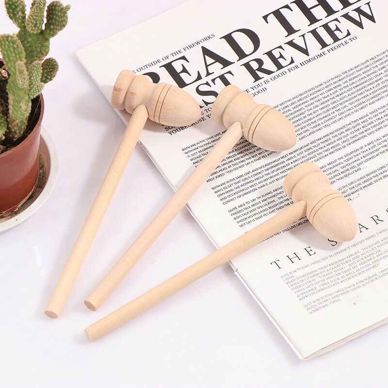 3Pcs Wooden Hammer Mallet Carving Tool Leather Craft Jewelry Making Hammer TBDA