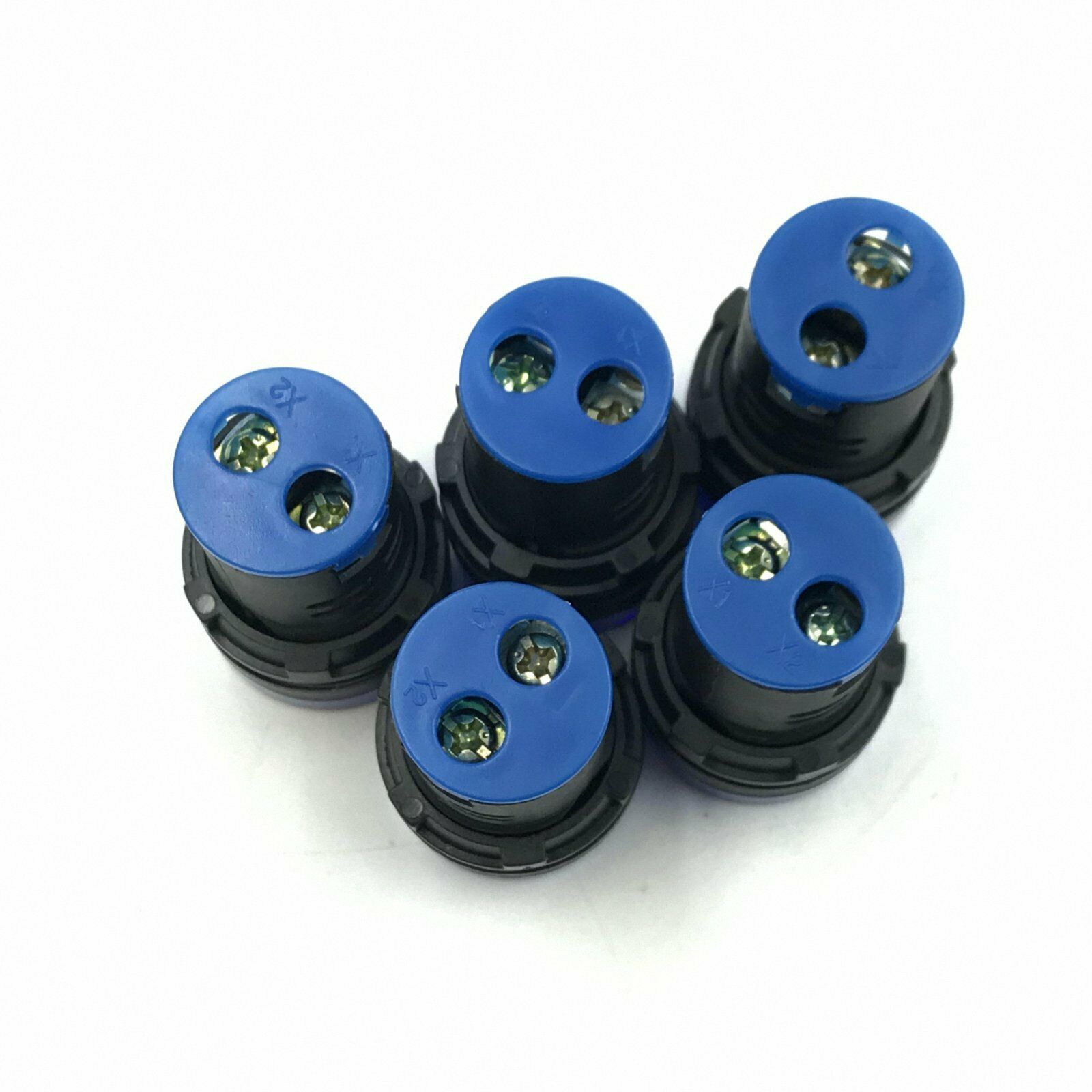 5pcs Blue 220V LED Indicator Pilot Signal Light Lamp 22mm [M_M_S]