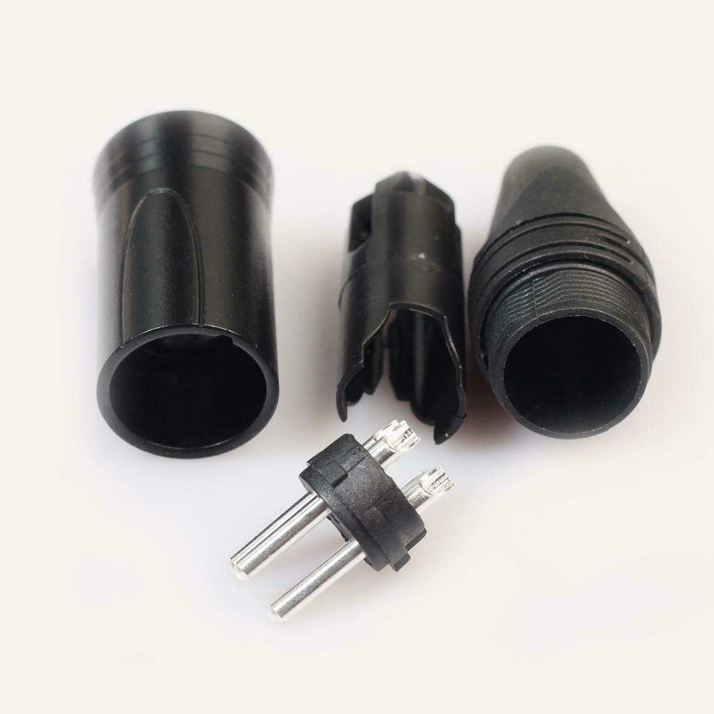 10pcs XLR 3Pin Male DIY Audio Cable Mic Connectors Solder Plug Mic Adapters