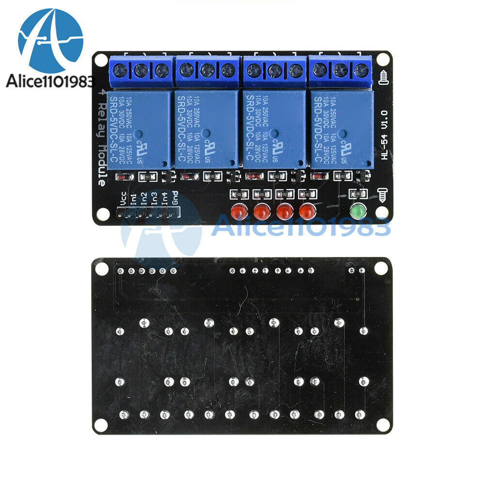 2PCS 5V Four 4 Channel Relay Shield Module For PIC AVR DSP ARM MSP430  Arduino