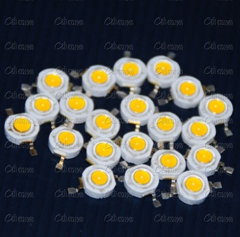 10PCS 3W Led Chip High Power LED Beads Warm White 200LM