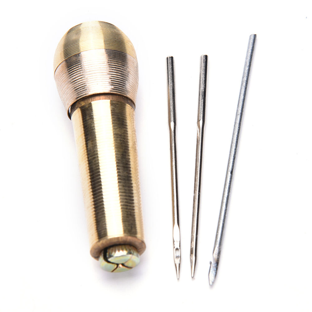 Canvas Leather Tent Sewing Awl Hand Stitcher Leather Craft Needle Kit .l8