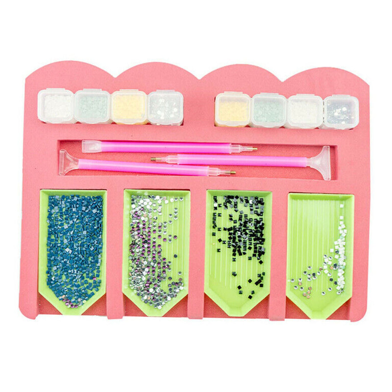 4 Grid Tool Accessory Box Tray For 5D Diamond Painting DIY Diamond Embroidery