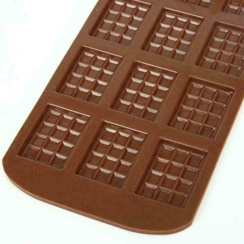 Mini Chocolate Block Bar Silicone Mould Mold Ice Tray Decorating Cake Tool U6Y0