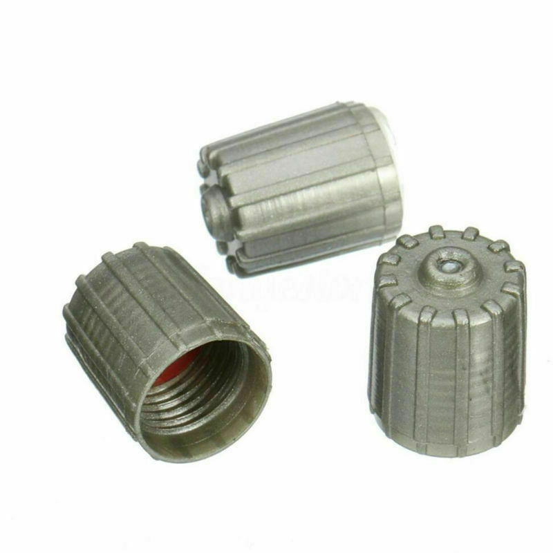 100X Plastic Gray TPMS Tire Tyre Valve Stem Caps Cover Kit Car Truck Motorcycle
