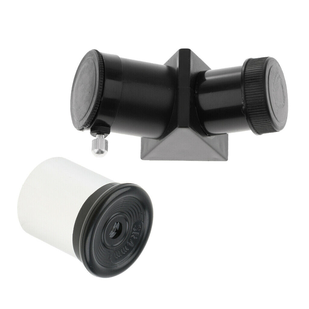 0.965" 45 Degree Star Diagonal Mirror+SR4mm Eyepiece for Astronomy Telescope