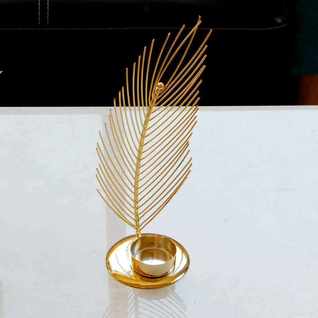Feather Candle Holder Centerpiece for Party Home Decor Housewarming Gifts