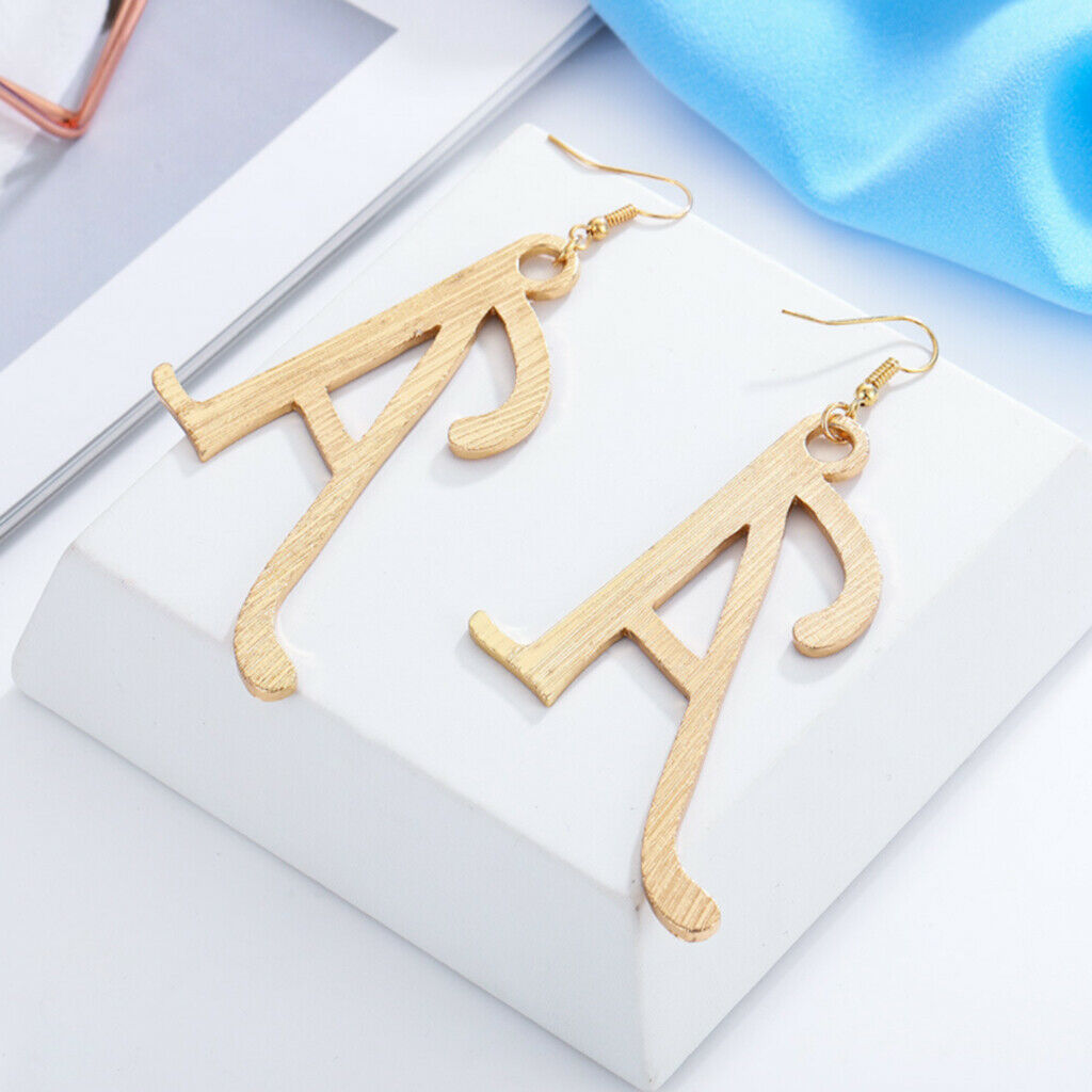 2Pcs Earring A Shaped Dangles Pendants Ear Studs Fashion Jewelry Charm Gifts