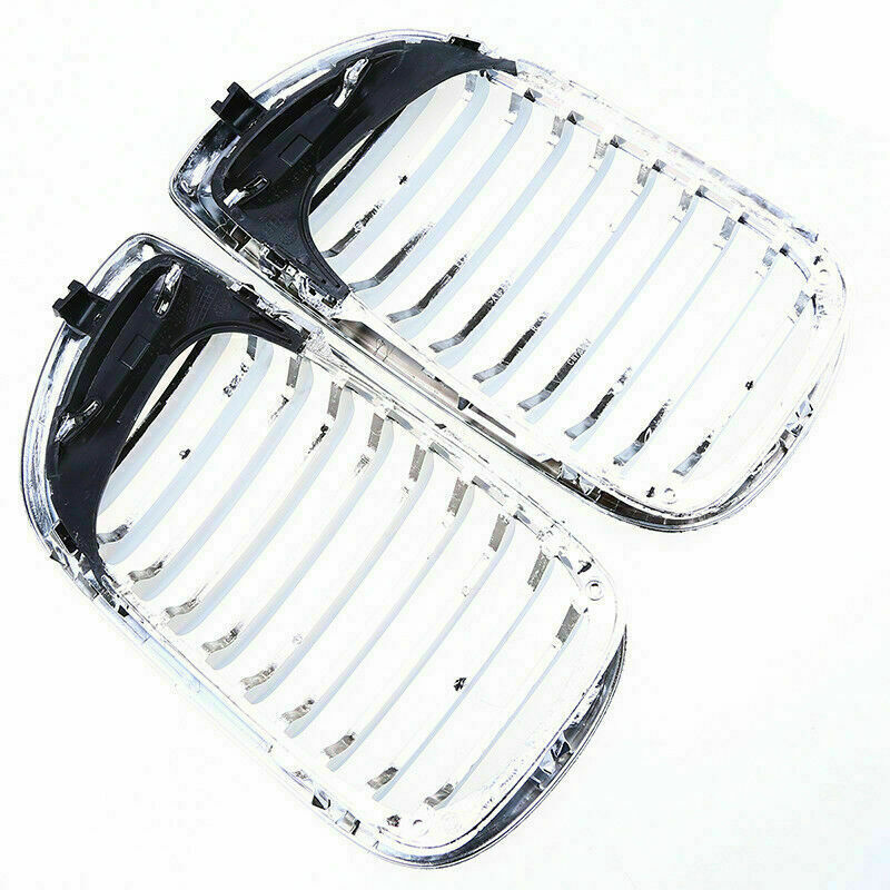 Pair Front Bumper Kidney Grille For BMW 3Series E46 320i 325xi 330xi Sedan 01-05